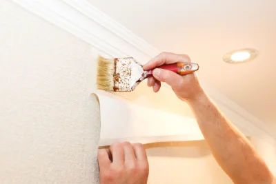 Pose de papier peint à Buysscheure — revêtements muraux et toiles de verre